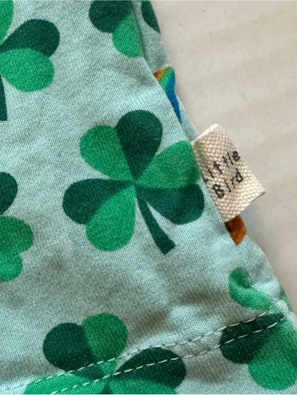 Green 'Super Lucky' Shamrock Kids Tee